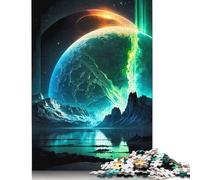1000 Pieces Jigsaw Puzzles Stellar Arctic Wonderland Creative Square Jigsaw Puzzles for Adults And Wooden Puzzles Challenging Game 1000pcs (75x50cm)