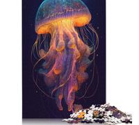 1000 Pieces Jigsaw Puzzles The Mysterious Jellyfish 1 Creative Square Jigsaw Puzzles for Adults And Wooden Puzzles Challenging Game 1000pcs (75x50cm)