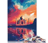 1000 Pieces Jigsaw Puzzles The Taj Mahal in India Puzzle for Adults Wooden Puzzles Interesting Stress Reduction Jigsaw Puzzles for Family & Friends Gifts 1000pcs (75x50cm)