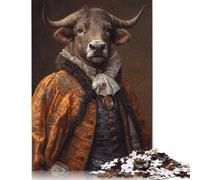 1000 Pieces Jigsaw Regal Musk Ox Puzzle for Adults Woodenboard Puzzles Educational Games Home Decoration Puzzle 1000pcs (75x50cm)