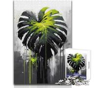 1000 Pieces Jigsaws Adults Puzzles Abstract Monstera Plant Toys Educational Games Difficult Challenge DIY Toys Size 50x75cm