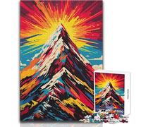 1000 Pieces Jigsaws Adults Puzzles Abstract Mountain Landscape Toys Educational Games Difficult Challenge DIY Toys Size 38x52cm