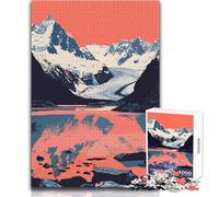 1000 Pieces Jigsaws Adults Puzzles Alaska Glacier Nature Art Toy Intellectual Game For Family Fun Gift Birthday Size 38x52cm