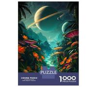 1000 Pieces Jigsaws Adults Puzzles Alien Jungle River Dreamscape Puzzle for Adults Relax Games Birthday Present Parent-child Interaction 52x38cm/1000pcs