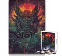 1000 Pieces Jigsaws Adults Puzzles Ancient Dragon Ritual Toys Educational Games Difficult Challenge DIY Toys Size 38x52cm
