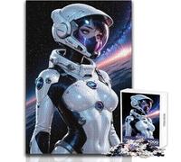 1000 Pieces Jigsaws Adults Puzzles Anime Astronaut in Space Suit Educational Games Stress Reliever Gift For Birthdays Size 38x52cm