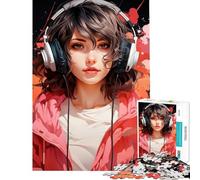 1000 Pieces Jigsaws Adults Puzzles Anime Girl Ai Difficult And Challenge Improve Memory Anti-Stress Toys for And from 14 Years And over (38x26cm)