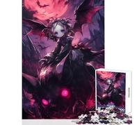 1000 Pieces Jigsaws Adults Puzzles Anime Girl Bat Rider Jigsaw Puzzles for Adults Stress Reliever Help The Brain Exercise Gifts for Friends And Family (38x26cm)