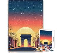 1000 Pieces Jigsaws Adults Puzzles Arc De Triomphe at Sunset Toy Intellectual Game For Family Fun Gift Birthday Size 50x75cm