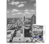 1000 Pieces Jigsaws Adults Puzzles Atlanta Toy Intellectual Game For Family Fun Gift Birthday Size 38x52cm