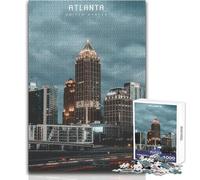 1000 Pieces Jigsaws Adults Puzzles Atlanta Toy Intellectual Game For Family Fun Gift Birthday Size 38x26cm