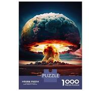 1000 Pieces Jigsaws Adults Puzzles Atomic Explosion Puzzle for Adults Brain Teaser Game Pattern Assembly Difficult And Challenge 70x50cm/1000pcs