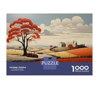 1000 Pieces Jigsaws Adults Puzzles Autumn Farm Landscape Art Print Puzzle for Adults Brain Teaser Game Analysis And Logic for Is Ideal As A Gift 70x50cm/1000pcs