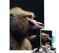 1000 Pieces Jigsaws Adults Puzzles Baboon Fun Activities at Home A Work of Art Brain Teaser Game for Ages 14 And over (50X75cm)