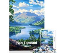 1000 Pieces Jigsaws Adults Puzzles Ben Lomond Scotland Practical Game Analysis And Logic Educational Toy Wishlist with Santa Claus (38x52cm)