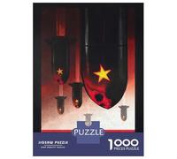 1000 Pieces Jigsaws Adults Puzzles Beware The Red Death Puzzle for Adults Anti-Stress Toys Pattern Assembly Parent-child Interaction 70x50cm/1000pcs