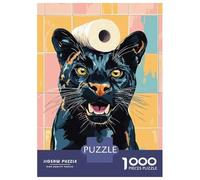 1000 Pieces Jigsaws Adults Puzzles Black Panther with Toilet Paper Hat Jigsaw for Adults Brain Teaser Game Analysis And Logic Unique Gifts for Birthday And Christmas 70x50cm/1000pcs