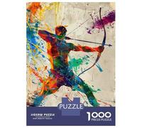 1000 Pieces Jigsaws Adults Puzzles Broadhead Marksman Adult Jigsaw Brain Teaser Game Presents for Women Parent-child Interaction 38x26cm/1000pcs