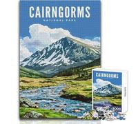 1000 Pieces Jigsaws Adults Puzzles Cairngorms National Park Unique Challenge Game Family Activities Birthday Gifts Size 50x75cm