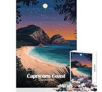 1000 Pieces Jigsaws Adults Puzzles Capricorn Coast, Queensland Toy Wall Decor Great Gift for Games Relax Games Improving Love between Couples Size 38x26cm