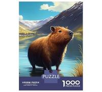 1000 Pieces Jigsaws Adults Puzzles Capybara Animal Puzzle for Adults Brain Teaser Game Pattern Assembly Difficult And Challenge 70x50cm/1000pcs