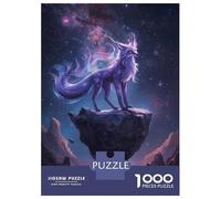 1000 Pieces Jigsaws Adults Puzzles Celestial Fox on Floating Island Puzzle for Adults Relax Games Birthday Present Parent-child Interaction 52x38cm/1000pcs