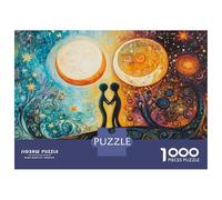 1000 Pieces Jigsaws Adults Puzzles Celestial Lovers Art Print Puzzle for Adults Brain Teaser Game Analysis And Logic for Is Ideal As A Gift 52x38cm/1000pcs