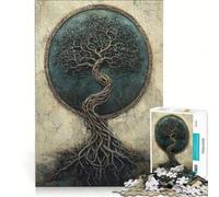 1000 Pieces Jigsaws Adults Puzzles Celtic Tree Of Life, Hands-on Game, Precision Cutting, Birthday Present, Gifts, 38x52cm