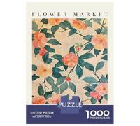 1000 Pieces Jigsaws Adults Puzzles Charleston Camellia Flower Market Jigsaw for Adults Fun Games Staycation Kill Time Unique Gifts for Birthday And Christmas 52x38cm/1000pcs