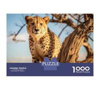 1000 Pieces Jigsaws Adults Puzzles Cheetah in The Wild Puzzle for Adults Brain Teaser Game Analysis And Logic for Is Ideal As A Gift 52x38cm/1000pcs