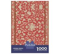 1000 Pieces Jigsaws Adults Puzzles Chinese Floral Red Owen Jones Jigsaw for Adults Toy Wall Decor Hand Speed Race Difficult And Challenge 70x50cm/1000pcs