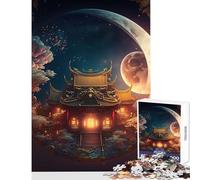 1000 Pieces Jigsaws Adults Puzzles Chinese Palace Moon Jigsaw Puzzles for Adults Stress Reliever Help The Brain Exercise Gifts for Friends And Family (38x52cm)