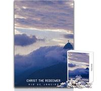1000 Pieces Jigsaws Adults Puzzles Christ The Redeemer Unique Challenge Game Family Activities Birthday Gifts Size 38x26cm