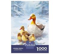 1000 Pieces Jigsaws Adults Puzzles Christmas Duck Family Jigsaw for Adults Fun Games Staycation Kill Time Unique Gifts for Birthday And Christmas 52x38cm/1000pcs
