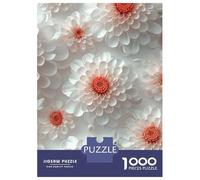 1000 Pieces Jigsaws Adults Puzzles Chrysanthemum Floral Puzzle for Adults Brain Teaser Game Pattern Assembly Difficult And Challenge 38x26cm/1000pcs