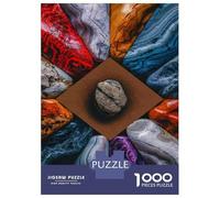 1000 Pieces Jigsaws Adults Puzzles Colorful Agate Stones Collection Jigsaw for Adults Family Game Home Decoration Birthday And Unique Gifts 70x50cm/1000pcs