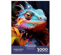 1000 Pieces Jigsaws Adults Puzzles Colorful Lizard Art Print-2 Jigsaw for Adults Family Game Home Decoration Birthday And Unique Gifts 70x50cm/1000pcs