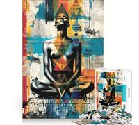 1000 Pieces Jigsaws Adults Puzzles Colourful Chakras Poster, Educational Game, Difficult Hard, Birthday And Unique Gifts 38x52cm