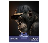 1000 Pieces Jigsaws Adults Puzzles Cool Ape Puzzle for Adults Brain Teaser Game Pattern Assembly Difficult And Challenge 70x50cm/1000pcs