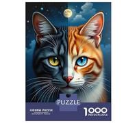 1000 Pieces Jigsaws Adults Puzzles Cosmic Cats Jigsaws for Adults Hands-on Game Analysis And Logic Difficult And Challenge 38x26cm/1000pcs