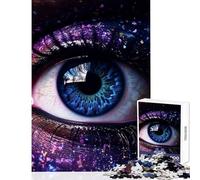 1000 Pieces Jigsaws Adults Puzzles Cosmic Eye Close-Up Jigsaw Puzzles for Adults Stress Reliever Help The Brain Exercise Gifts for Friends And Family (50x75cm)