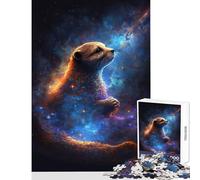1000 Pieces Jigsaws Adults Puzzles Cosmic Otter Puzzles for Teenagers Staycation Kill Time Train Your Brain And Hands Unique Challenge Game (50x75cm)