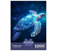 1000 Pieces Jigsaws Adults Puzzles Cosmic Sea Turtle Jigsaw for Adults Fun Games Staycation Kill Time Unique Gifts for Birthday And Christmas 52x38cm/1000pcs