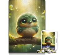 1000 Pieces Jigsaws Adults Puzzles Cute Bird in The Rain Peaceful Relaxing Free Time Fine Precision Edge Craft Toy Size 50x75cm