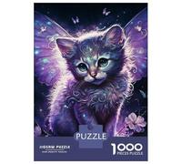 1000 Pieces Jigsaws Adults Puzzles Cute Magic Cat Adult Puzzles Family Games Perfect Decoration Birthday And Unique Gifts 52x38cm/1000pcs
