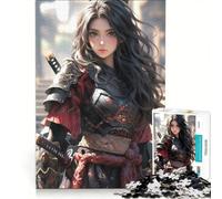 1000 Pieces Jigsaws Adults Puzzles Cute Samurai Assassin Maid, Educational Games, Home Art Decor, Artists' Collection, Fine Arts 50x75cm