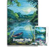 1000 Pieces Jigsaws Adults Puzzles Danube Delta Biosphere Reserve Romania Unique Challenge Game Family Activities Birthday Gifts Size 38x52cm