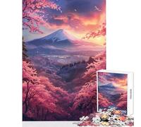 1000 Pieces Jigsaws Adults Puzzles Dawn at Fuji Jigsaw Puzzle 1000 Brain Teaser Game Birthday Gifts for The Whole Family (38x52cm)
