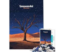 1000 Pieces Jigsaws Adults Puzzles Dead Tree in Namibian Desert Fun Activities at Home A Work of Art Brain Teaser Game for Ages 14 And over (38X52CM)
