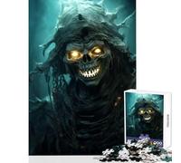 1000 Pieces Jigsaws Adults Puzzles Dead Wizard Rise in Skull Jigsaws for Adults Puzzle Analysis And Logic Difficult And Challenge Educational Family Game (50x75cm)